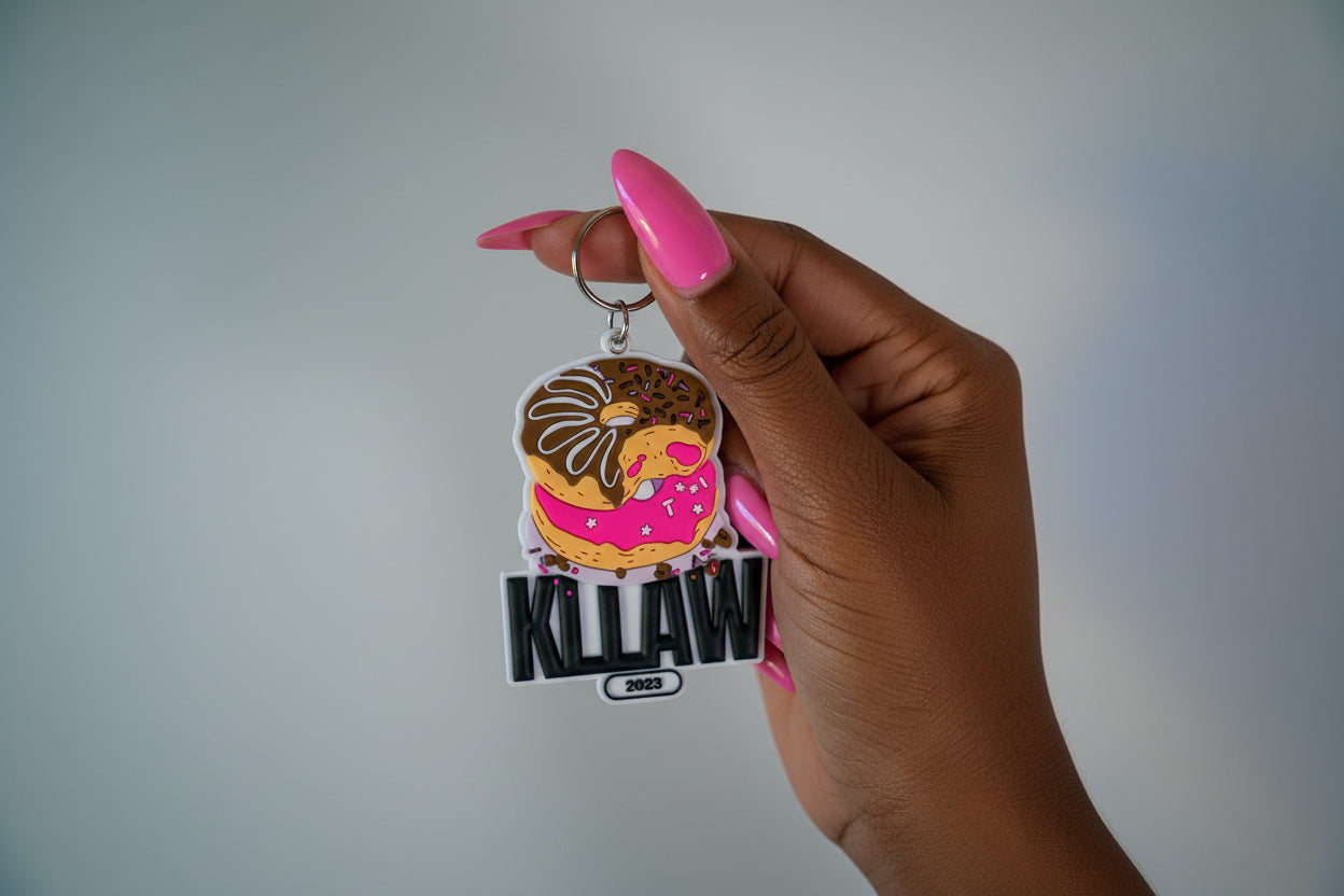 Donut keychain by MyFathersOldCamera - playful limited edition design